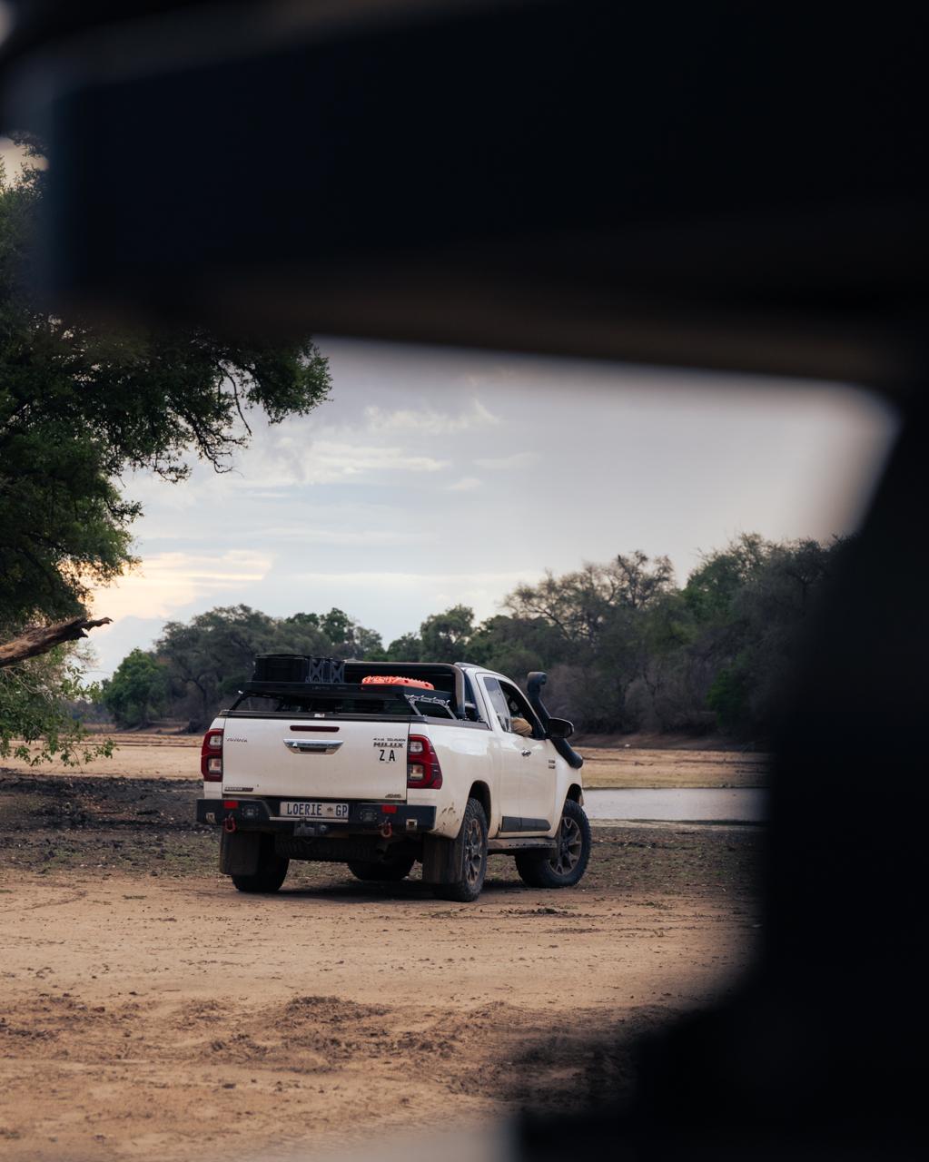 The view from behind the wheel on a remote track
